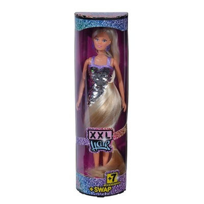 Steffi Love XXL Hair długowłosa lalka w cekinowej sukience