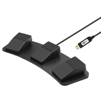 Przełącznik nożny USB Triple 3 Pedal Control, program niestandardowy do