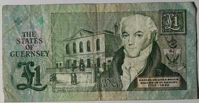 Banknot Guernsey 1 Pound 1 Funt