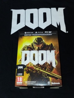 DOOM PREORDER ZESTAW PRZEDSPRZEDAŻOWY KOSZULKA XL