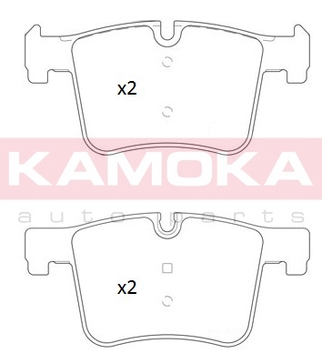 ZAPATAS DE FRENADO PARTE DELANTERA KAMOKA JQ101249  