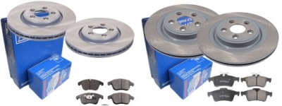 Тормозные диски тормозные колодки p+t ate jaguar s-type xf xk xj фото №1