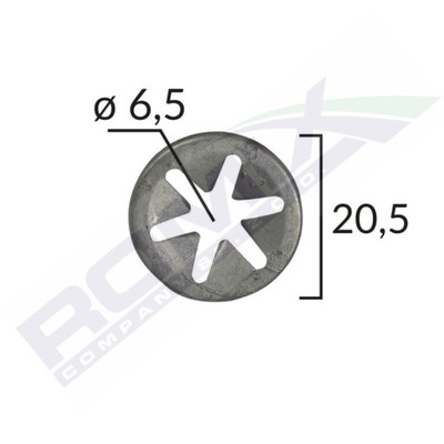 РЕЙКА ЗАЖИМНИЙ 6,5MM OPEL MERCEDES X10SZT