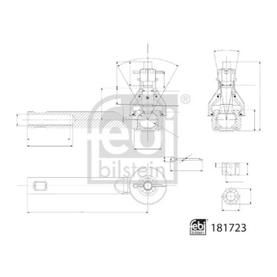 TERMINAL BARRA KIEROWNICZEGO POPRZECZNEGO FEBI BILSTEIN 181723  