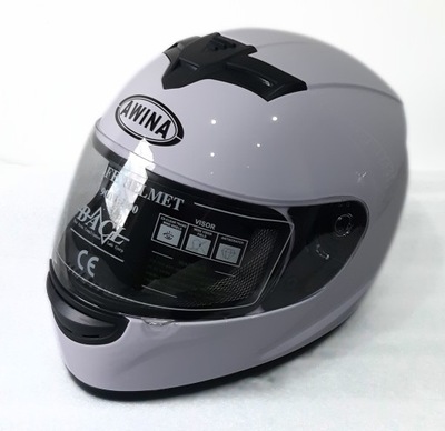 KASK INTERGALNY MOTOCYKLOWY SKUTER ROZMIAR S 55-56cm BIAŁY