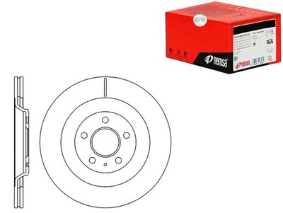 КОМПЛЕКТ ТОРМОЗНОЙ ДИСК ТОРМОЗНЫХ [REMSA]