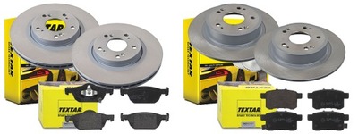 Тормозные диски тормозные колодки p+t textar honda accord viii 296mm фото №1