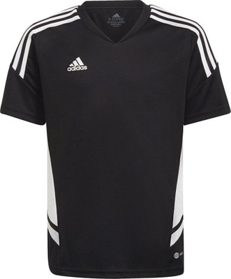 KOSZULKA DLA DZIECI ADIDAS CONDIVO 22 JERSEY CZARNO-BIAŁA HA6278 r 164cm