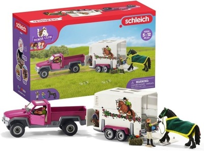 Schleich 42346 Pickup z przyczepą dla konia, nowe