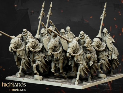 Undead Dark Knight Core Unit Highlands Miniatures