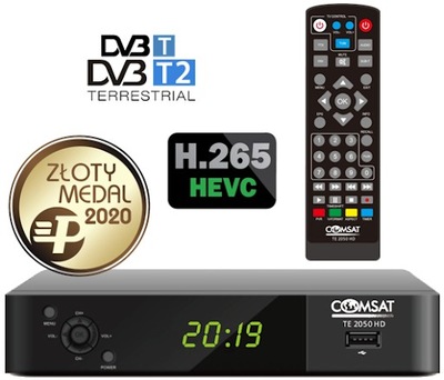 Dekoder tuner TV COMSAT TE2050HD H.265 HEVC DVB-T2