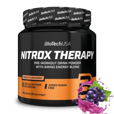 BioTech Nitrox Therapy przedtreningówka 340g Grape