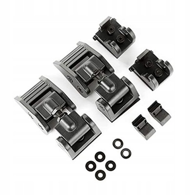 SET ZACZEPU MASKI, CZARNY07-18 JEEP WRANGLER JK  