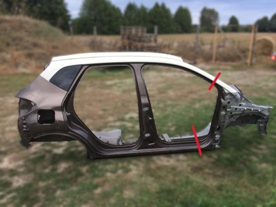 Captur i четверть правая крыло задняя порог блок двигателя bok правый фото №1