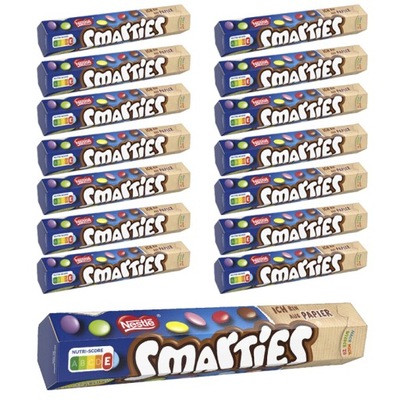 Pakiet 15szt Nestle SMARTIES CUKIERKI CZEKOLADOWE