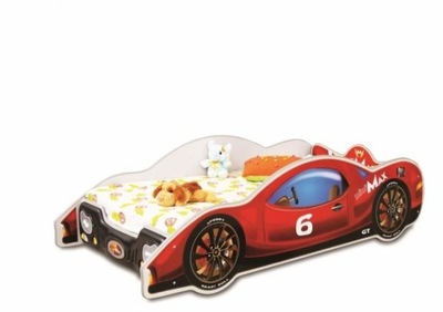 Dziecięce łóżeczko samochód MiniMax mały czerwony