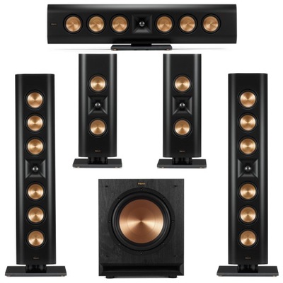 KLIPSCH ON-WALL RP-640D RP-240D SPL-100 Zestaw 5.1 450 W