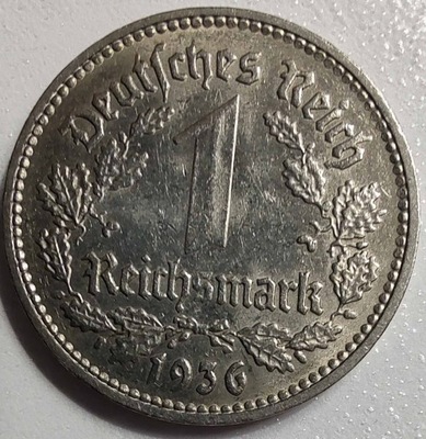 1662 - Niemcy - Trzecia Rzesza 1 reichsmarka, 1936