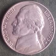 USA 5 centów 1975 D