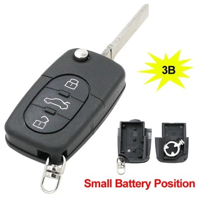 2/2 1/3/3 1 BUTTON REMOTE CAR KEY SHELL CASE PARA AUDI A2 A3 A4 A6 A8~51772  