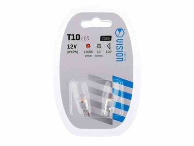 2x ŻARÓWKA LED WY5W T10 12V ŻARÓWKI POMARAŃCZOWE AMBER W5W