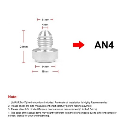 AN3 AN4 AN6 AN8 AN10 AN12 AN16 AN20 Aluminum