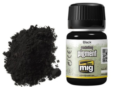 Pigment modelarski Black A.MIG3001 AMMO Mig Jimenez