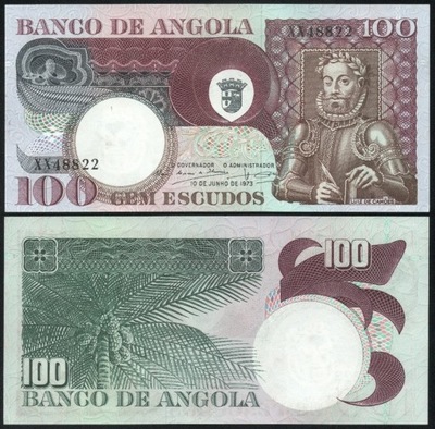 $ Angola 100 ESCUDOS P-106a UNC 1973