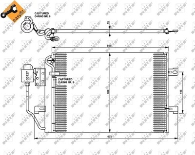 NRF 35309 КОНДЕНСАТОР, КОНДИЦІОНЕР