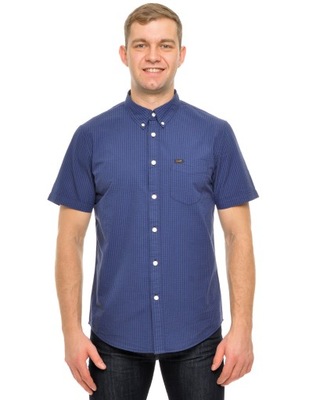 LEE koszula REGULAR navy SS BUTTON DOWN _ M 38