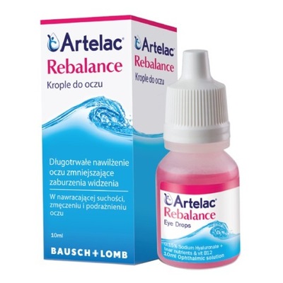 Artelac Rebalance krople do oczu 10 ml NAWILŻANIE