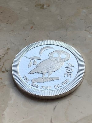 Moneta srebrna Sowa Ateńska z Niue 2021