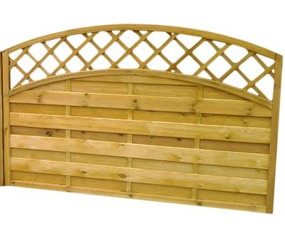 Ogrodzenie Drewniane Płot Pergola 2 Łuki 180x130