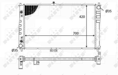 RADIATOR ENGINE KIA CARNIVAL I, CARNIVAL II  