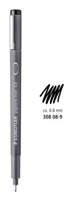 Cienkopis kreślarski Pigment Liner 0,8 mm czarny