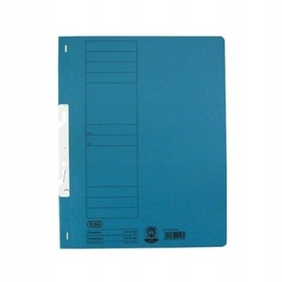 SKOROSZYT KARTONOWY HAKOWY A4 ELBA PEŁNY NIEBIESKI