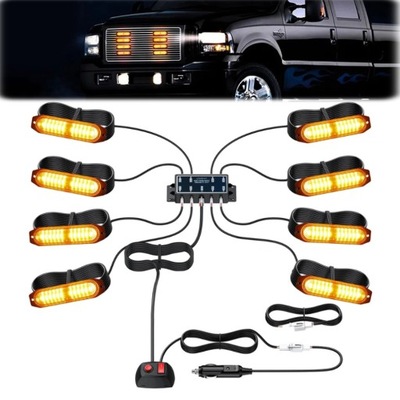 8x лампи попереджувальні stroboskop pomoc евакуатор лампи 12 24v фото №1