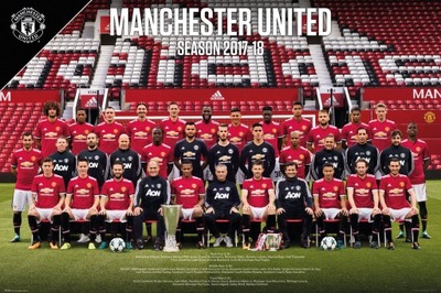 Plakat Manchester United Zawodnicy 17/18 91,5x61