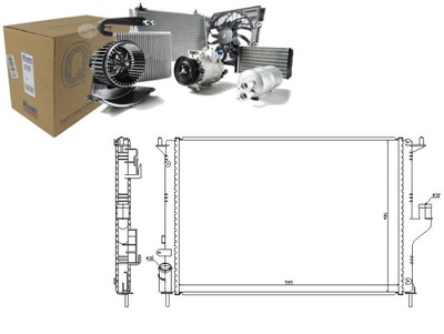 РАДИАТОР ДВИГАТЕЛЯ NISSENS 180081N RTA2477 RT2477 8