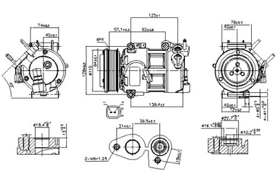 NISSENS COMPRESOR DE ACONDICIONADOR FORD KUGA II 2.0D 03.13-  