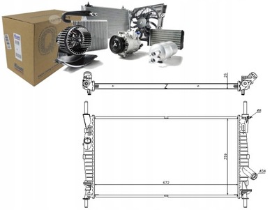 NISSENS 62128 CHLODNICA, SISTEMA DE REFRIGERACIÓN DEL MOTOR  