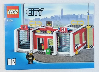 LEGO City 7208 Straż pożarna Remiza
