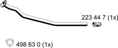ERNST 243445 TUBO DE ESCAPE  