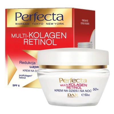 Perfecta Krem do twarzy z kolagenem retinolem 50+