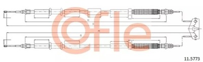 CABLE HAM.OPEL CORSA D 07- PARTE TRASERA /3DRZWI/ 11.5773  