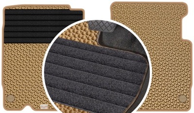 ALFA ROMEO 8C CUPÉ 2007-2009 ALFOMBRILLAS GOMA PARA COCHE EVA COLOR BEIGE  