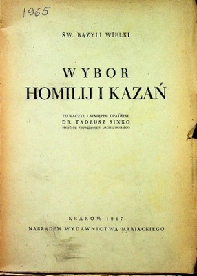 Wybór Homilij i Kazań 1947 r.