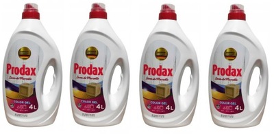 Zestaw 4 x Żel do prania kolorów Prodax 4l 400 prań