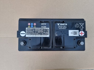 VARTA АККУМУЛЯТОР AGM 12 V 92 AH 850A 7P0915105C