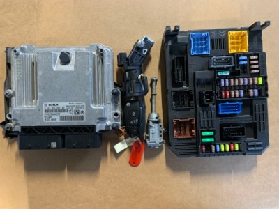 Peugeot expert iii 1.5 набор стартовый bsi ecu бортовой компьютер ключ замок зажигания фото №1